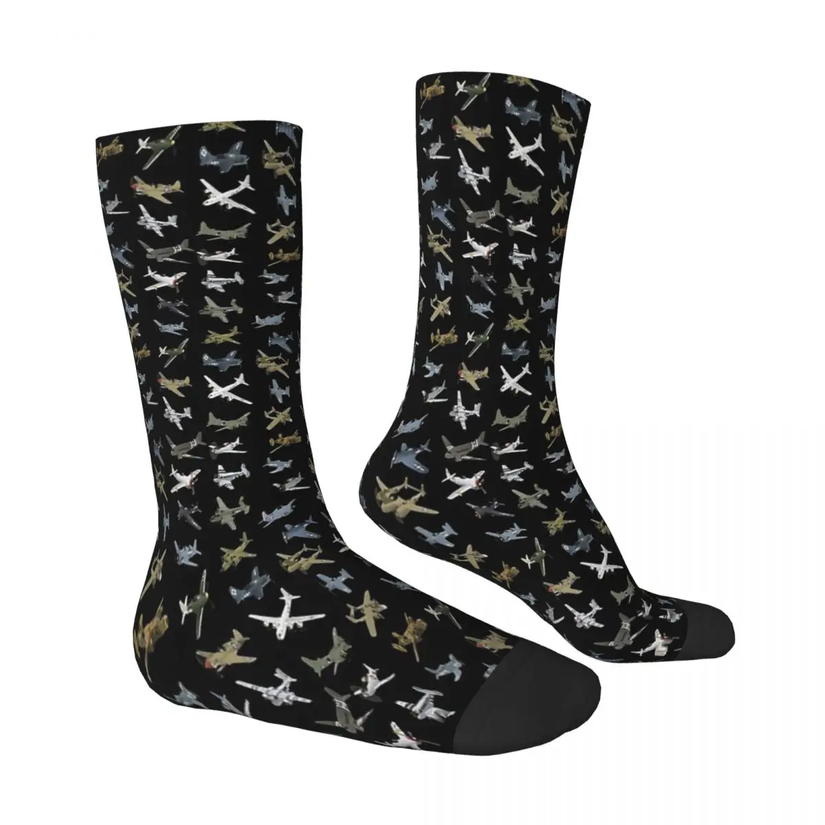Various American WW2 Airplanes Socks Male Mens Women Spring Stockings Harajuku