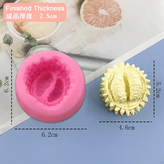 3D Durian Szilikon Penész Gyümölcs Alakú Hab Fagylalt Készítése Fondant Csokoládé Zselé Torta Szerszám Dekorációs Gőz Rendben - Image 4