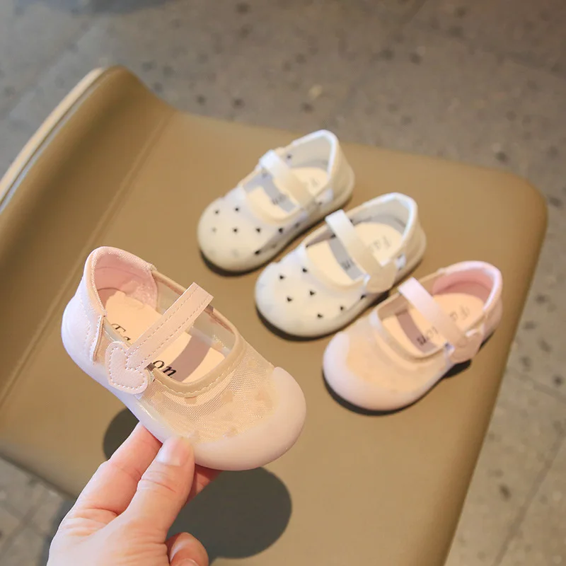 

Girl Baby Little Children's Shoes Kids Shoes Prewalker Girls' Version Soft Sole Single Shoe Princess Shoes Ventilation Newborn