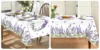 Spring Purple Lavender Floral Waterproof Tablecloth Wedding Party Decor Summer Flowers Rectangle Table Cloth Dining Table Decor 3