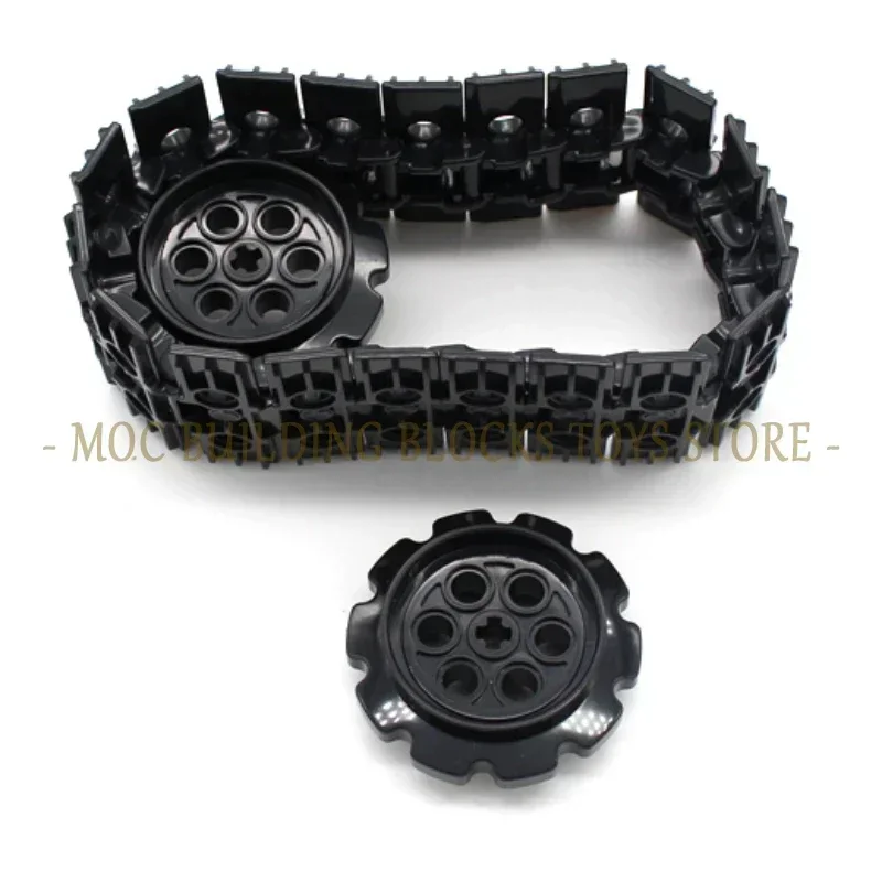 Building Blocks Technology Parts 3711 24375 57518 57519 Building Block Brick Link Tread Sprocket Tanks Tracks Rivets