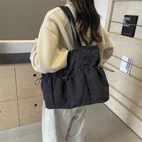 1 Piece Large Capacity Tote Bag fashion Shoulder Canvas Bag Work Commuting Bucket Bag - Image 2