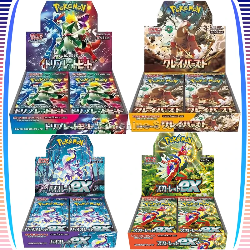 

Original Pokemon Japanese Edition Series Card PTCG SV1V SV1S SV1A SV2A 151 SV3 SV3A SV4K Cards Box Board Game Children Toys Gift