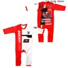 2024 New MOTO GP Francesco Bagnaia Fan Baby Bodysuit Red Team BEBE Outdoor Sports Creeper Cute Baby Cotton Long Sleeve One Piece 2