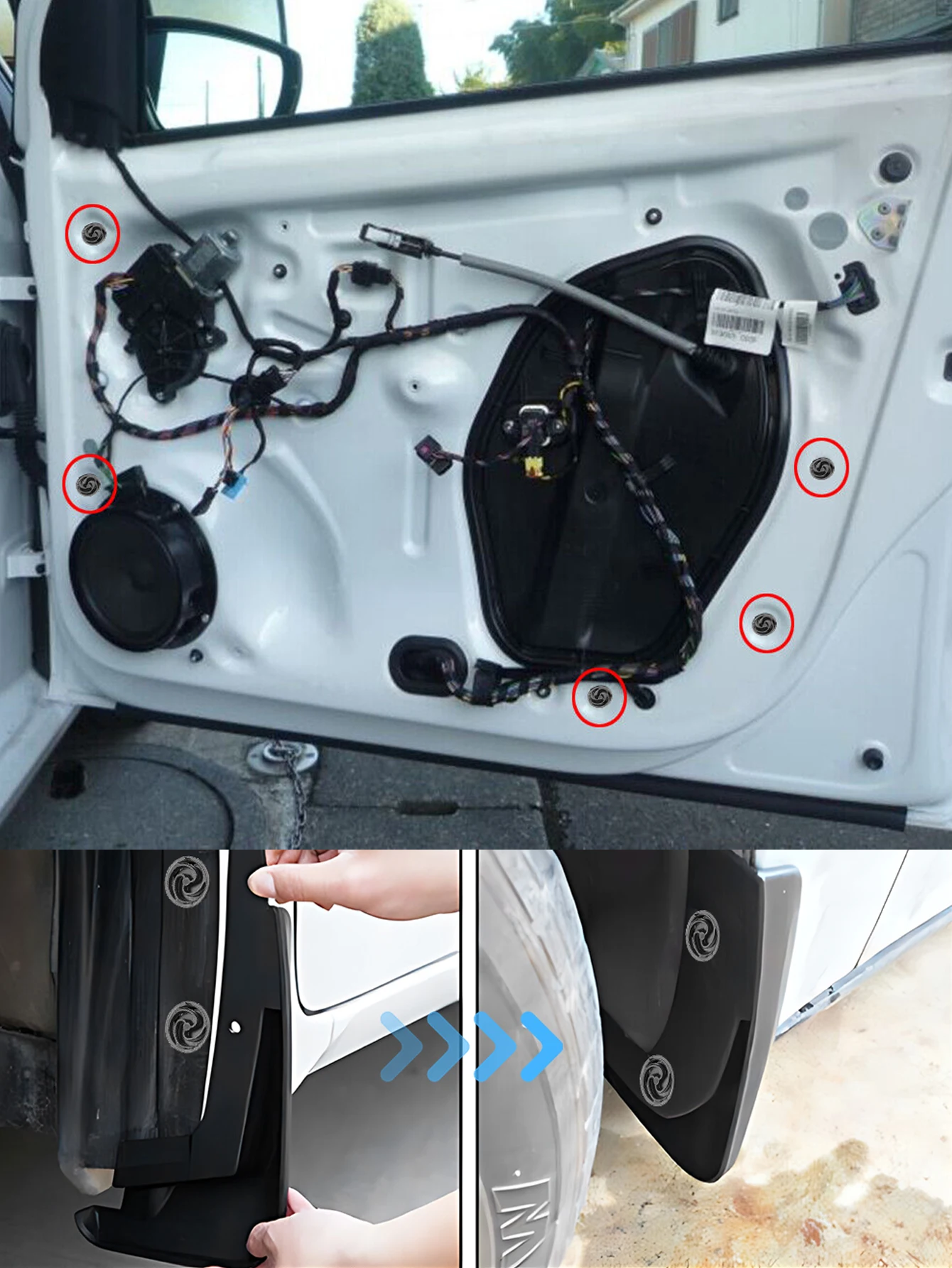 10–100 Stück hochwertige Türverkleidungs-Schnallen für Volkswagen Audi Modelle – Kfz-Innenraum-Türverkleidungs-Clip-Befestiger für Autowerkzeuge – Detail 11