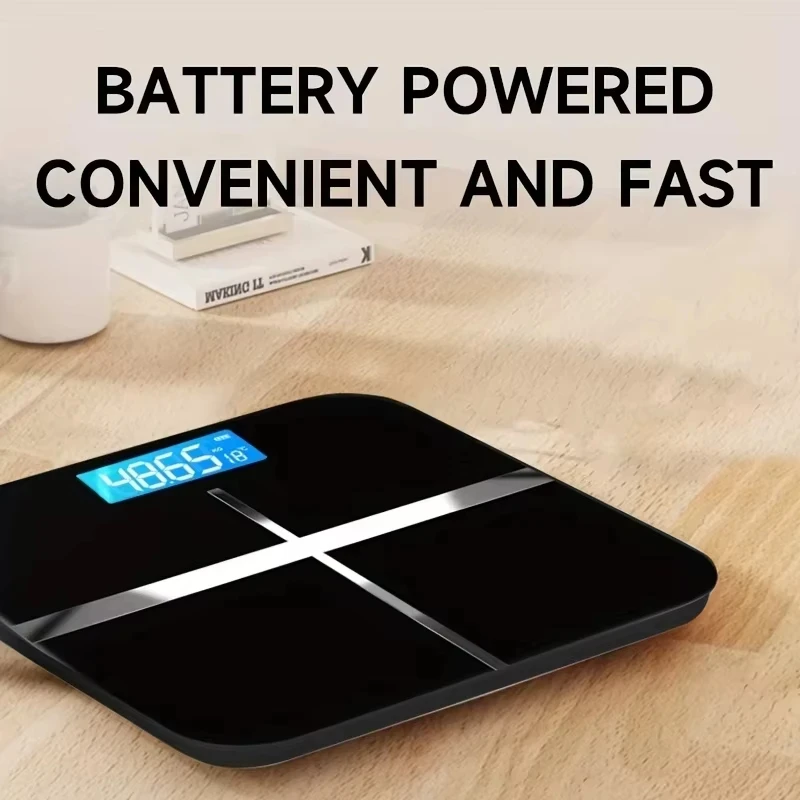 Smart Scale for Weight Loss, Body Fat Monitor, LED Display, USB Rechargeable, Precision Digital Bathroom Scale for Home Office