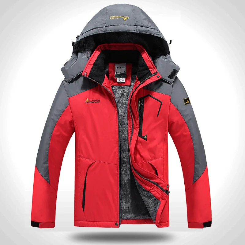 

Nice Winter Brand Casual Jacket Men Warm Thick Waterproof Jacket Parkas Coat Autumn Mens Hooded Outwear Windproof Hat Parkas