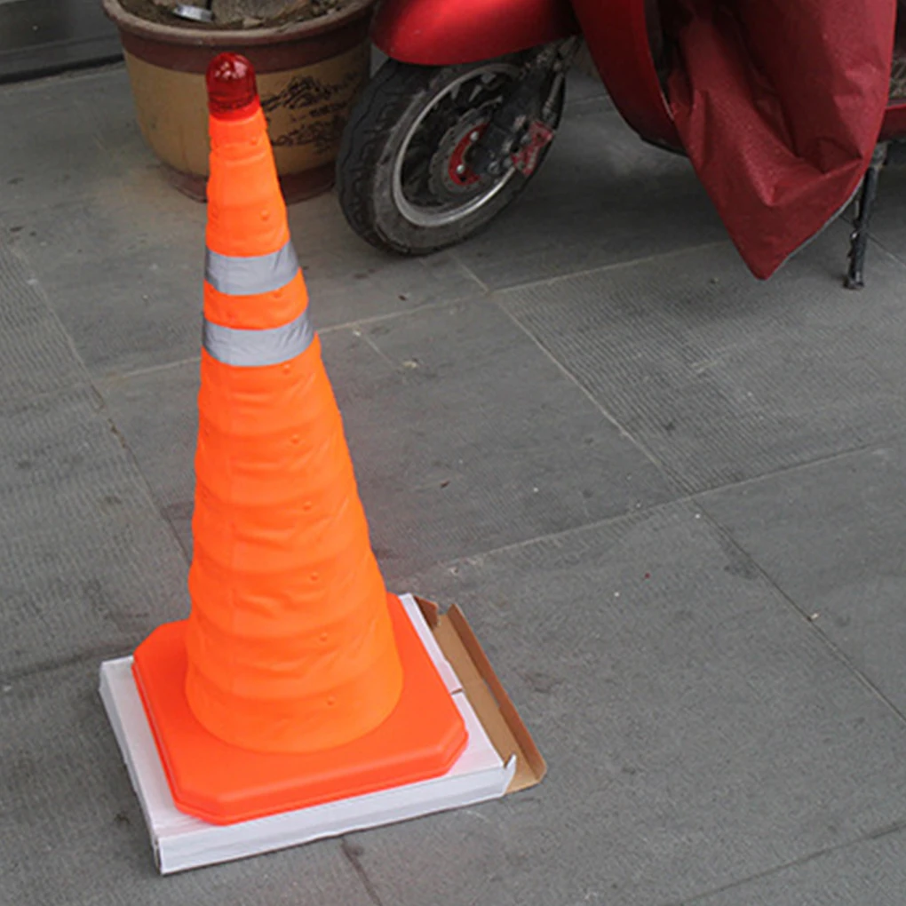 70cm Collapsible Traffic Cone Road Multi Purpose Folding Pop Up Parking Reflective Safety Cone