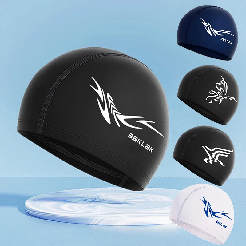 Swimming Caps For Men Women Elastic Nylon Ear Protection Long Hair Swimming Pool Hat Ultrathin Bathing Caps Unisex Sports Caps