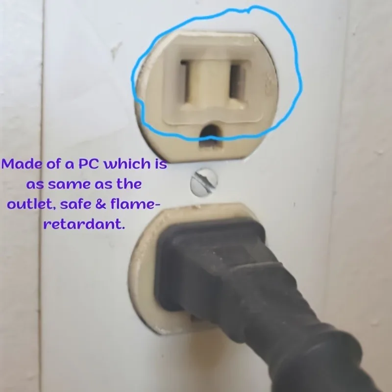 12pcs socket stabilizer: fix loose plugs, made of flame-retardant PC material, to prevent power outages and drops