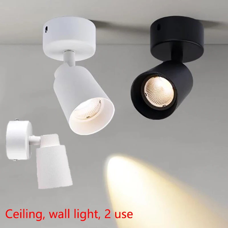 Led Mini Spot Light Wall Lamp 5W 7W 10W COB Surface Mounted Small Spotlights Se0fb478a9f69483991ef1b7fe3e840d7Z