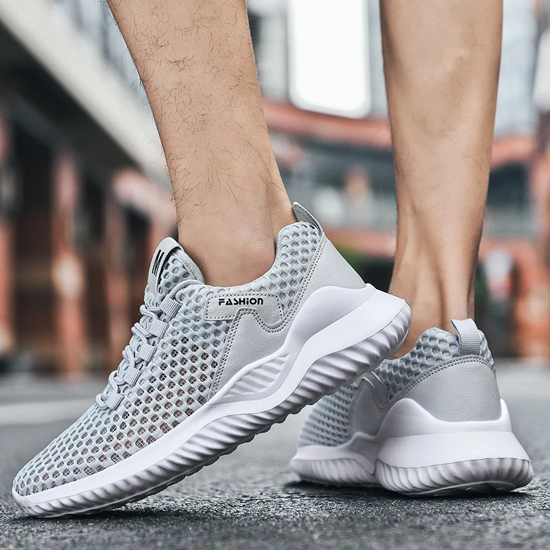 Summer Tennis Casual Mesh Shoes Breathable Hollow training fitness Platform Soft Bottom Running Lightweight Vulcanized Shoes 4