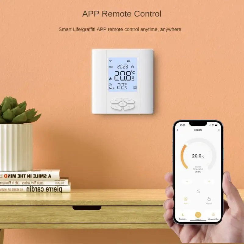 

Water Heater Thermostat Energy Saving App Control Voice Control 4400w Load Continuously Connected. Low Temperature Stable