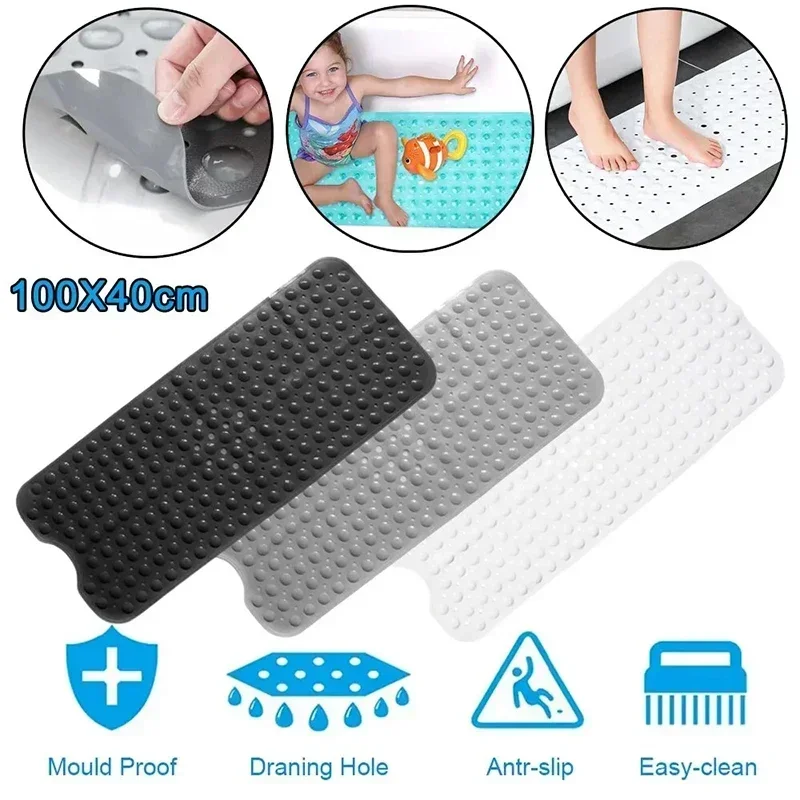 Mildew Resistant and Machine Washable Non-slip Bath Mat for Shower and Tub  with Suction Cups - AliExpress