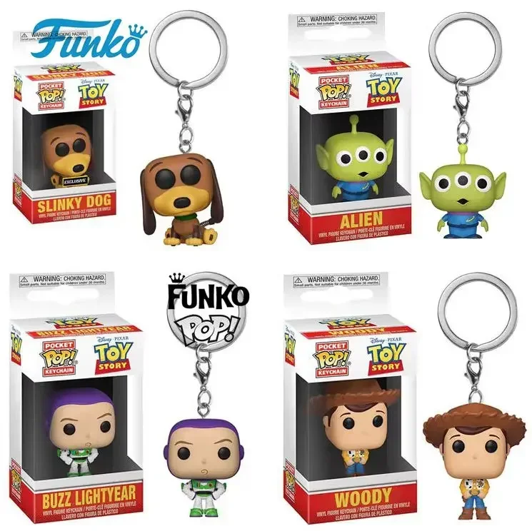 thumbnail image 2 of NUEVO FUNKO Pop Toy Story 4 Slinky Dog Buzz Lightyear Alien Woody Forky Llavero PVC Figura de acción Modelo Juguetes para niños Regalos, 2 of 5