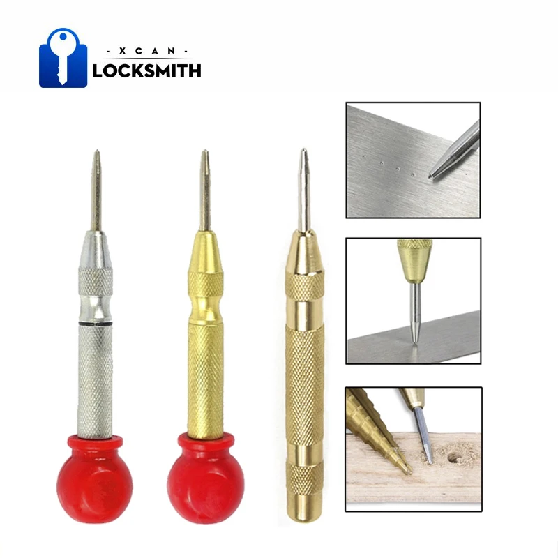 130mm Automatic Center Pin Punch Woodworking Tools Drill Bit Metal Drills Center Pin Punch Spring Loaded Dent Marker