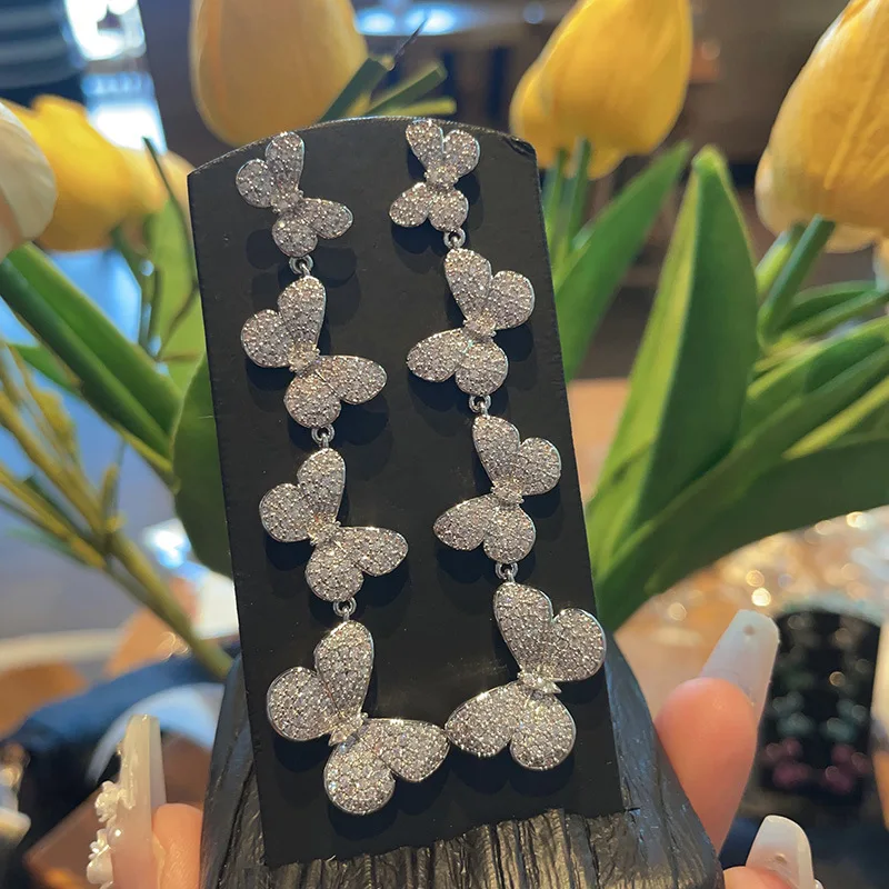 Bilincolor Pianpian Flying Butterfly Earrings