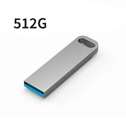 High - Speed Metal USB Flash Drive with Large Capacity Options (Sliver 512GB)