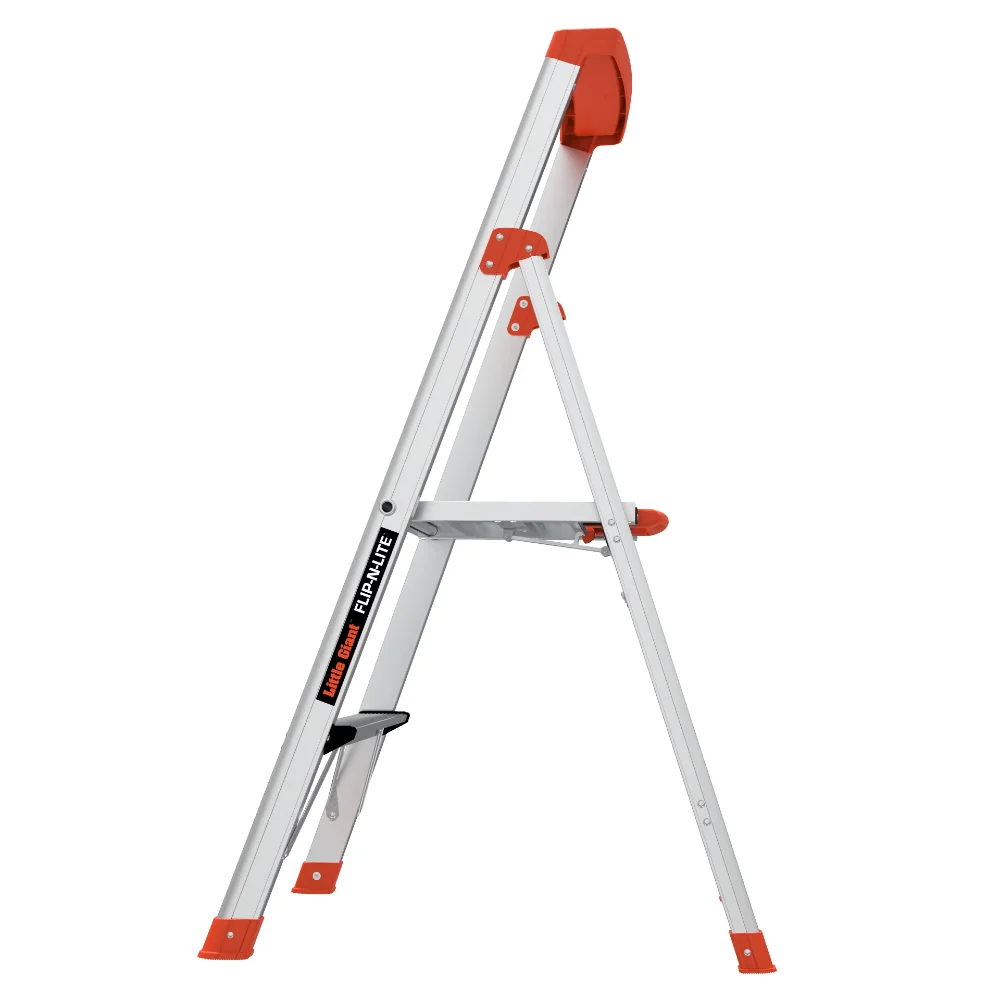 

Little Giant Flip-N-Lite 5' Aluminum, Platform 3 Step Ladder, 300 lbs Rated, Type 1A step ladder