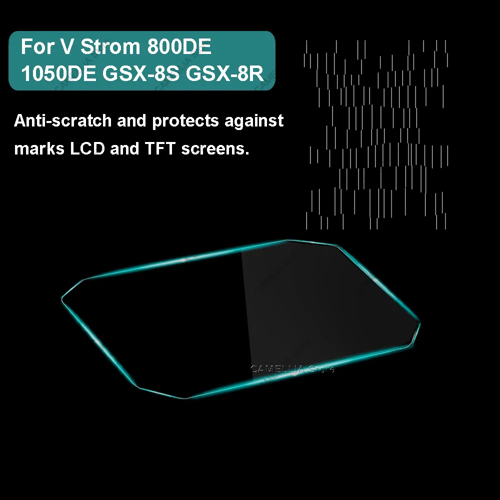 Motorcycle Screen Protector Motorcycle Dashboard Protective Film Anti Scratch Motorcycle Screen Protective Film for V-Strom 800DE 1050DE GSX-8S GSX-8Rh