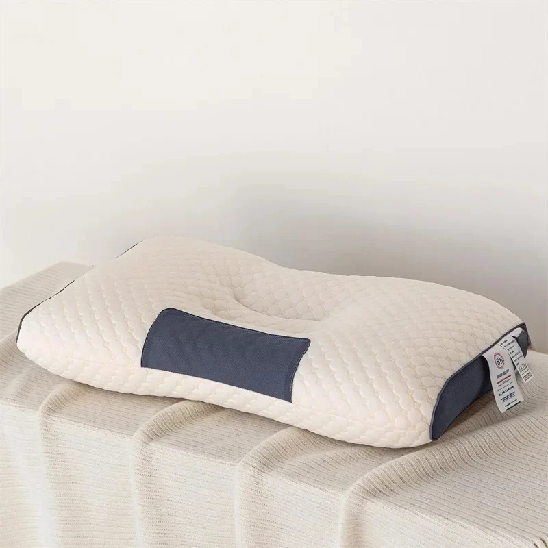 

Cotton Pillow High Elasticity Soft Porous Washable Pillow Hotel Furniture Bedding Large Reclining Sleep Pillow Home Bedding