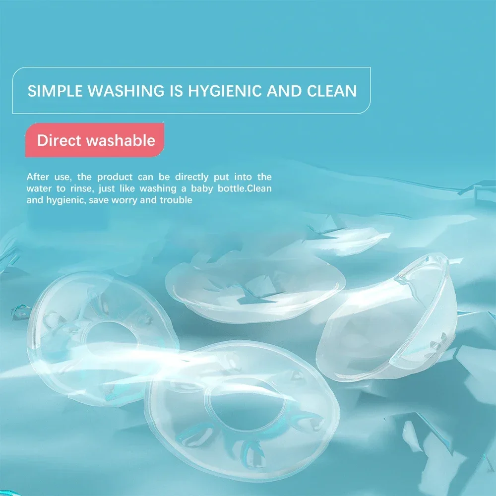 2Pcs Breast Milk Collector Baby Feeding Breast Milk Saver Collector Anti-leakage Milk Reusable Protect Sore Nipples NO BPA 4