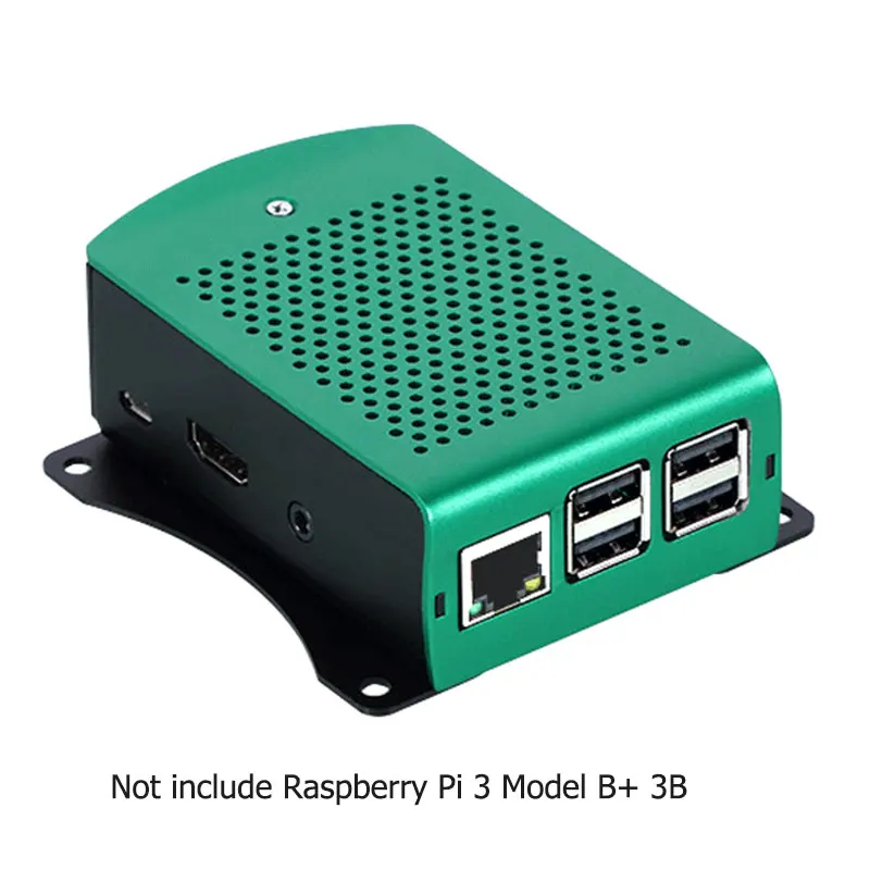 Raspberry Pi Case Raspberry Pi Raspberry Pi Cooler Raspberry Pi 3 Model 3B+ 3B Aluminum Case Optional Cooling Fan for Raspberry Pi 3
