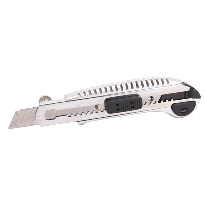 

High Quality Retractable Blade Knife Pocket Utility Knife Plastic Shell SK5 Blades 18Mm Sharp Cutting Tool Cutter