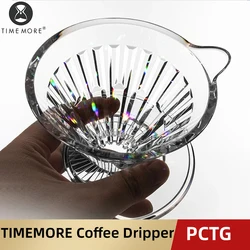 TIMEMORE Crystal Eye Conical Coffee Dripper - Pour Over Coffee Maker with Reusable Filters (02 SIZE 2-4CUPS)