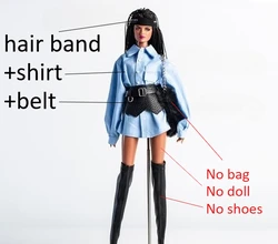Chic Toy Accessories & Dresses for 1/6 Scale Fashion Dolls (KD36  shirt and belt)