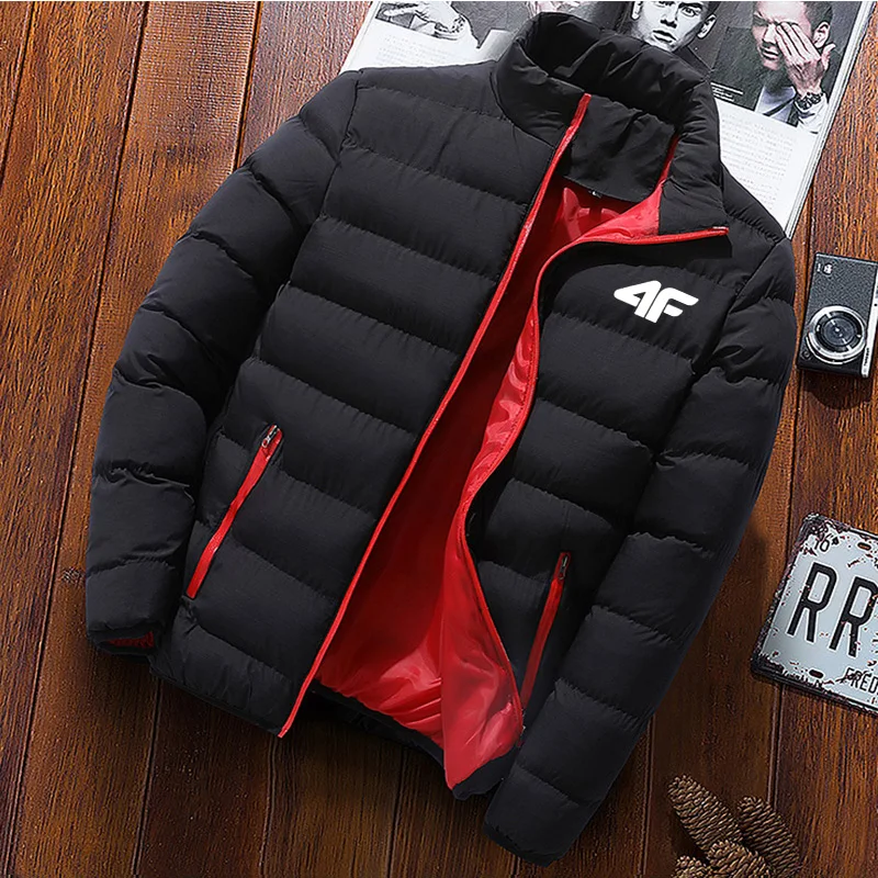 

2023 New Winter Long Sleeve Cotton Coat Zipper Jacket Men's Cotton Coat