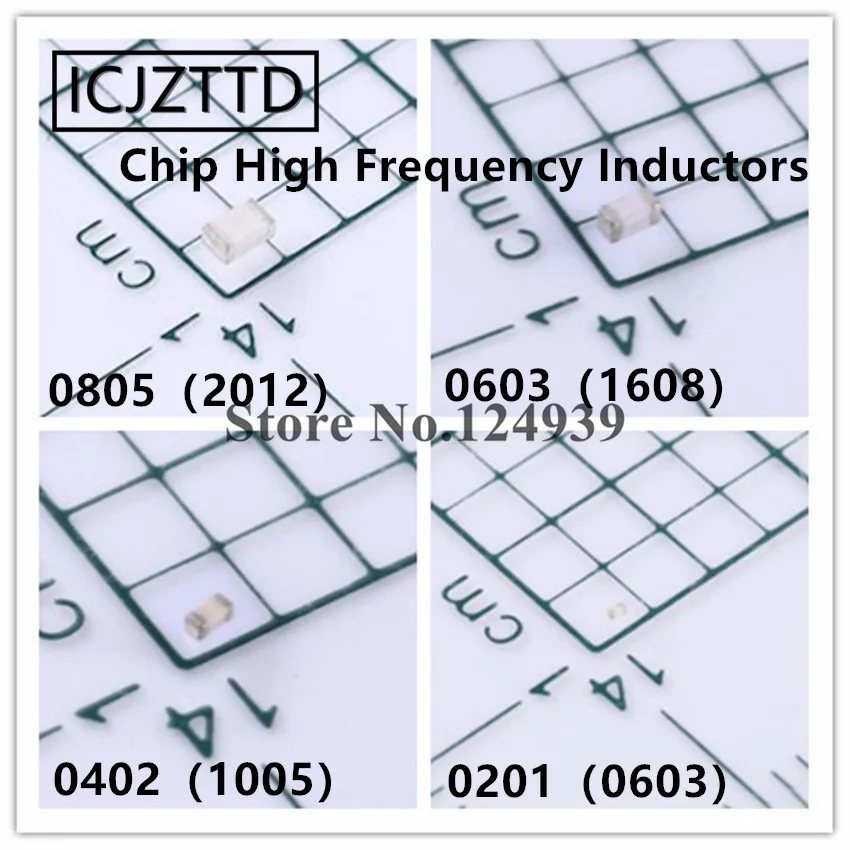 

0805/0603/0402/0201 Chip High Frequency Inductors 0.6NH 0.8NH 1NH 1.2NH 1.5NH 1.8NH 2NH 2.2NH 2.4NH 2.7NH 3NH 3.3NH 3.6NH 3.9NH