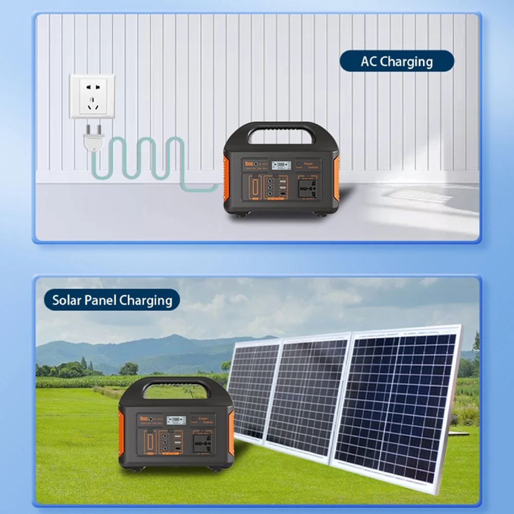 GaiaRay 500W 300W Générateur Solaire Portable LiFePO4 - Alimentation d'Urgence pour Pêche Extérieure