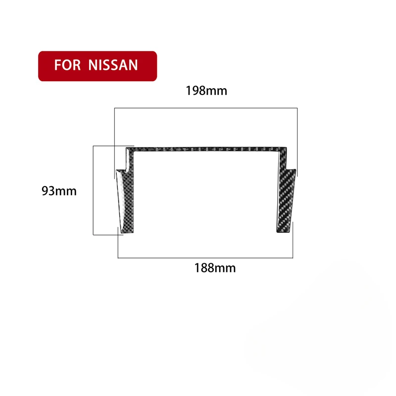 

Наклейка из углеродного волокна для Nissan 350Z 2003 2004 2005 2006 2007-2009, Автомобильная навигационная объемная Крышка, отделка, Аксессуары для салона автомобиля