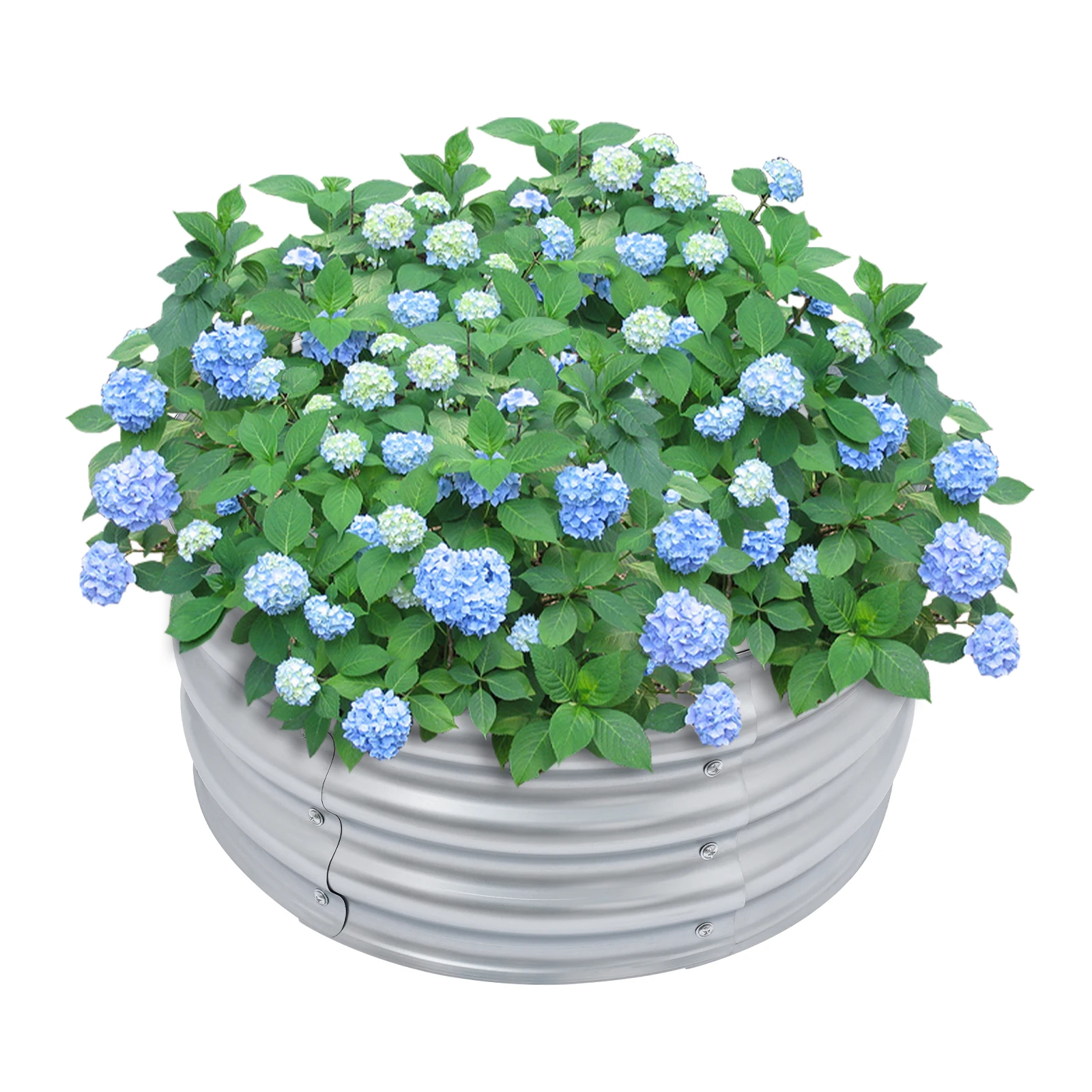 Round Metal Planter Raised Garden Bed Raised Planter Box for Planting Ideal Size for Your Green Oasis