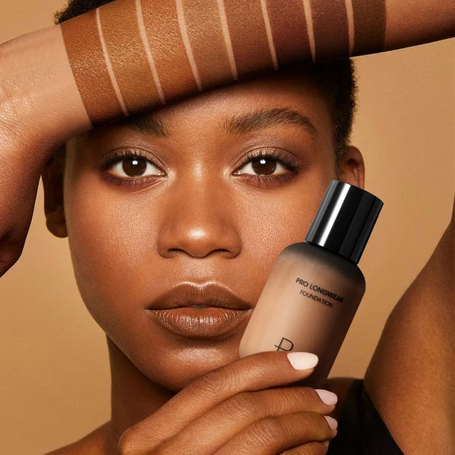 Pudaier Long-Lasting Natural Foundation - Brown Small Bottle, Matte Finish, Non-Sticky, Creamy Texture, Suitable for All Skin Ty