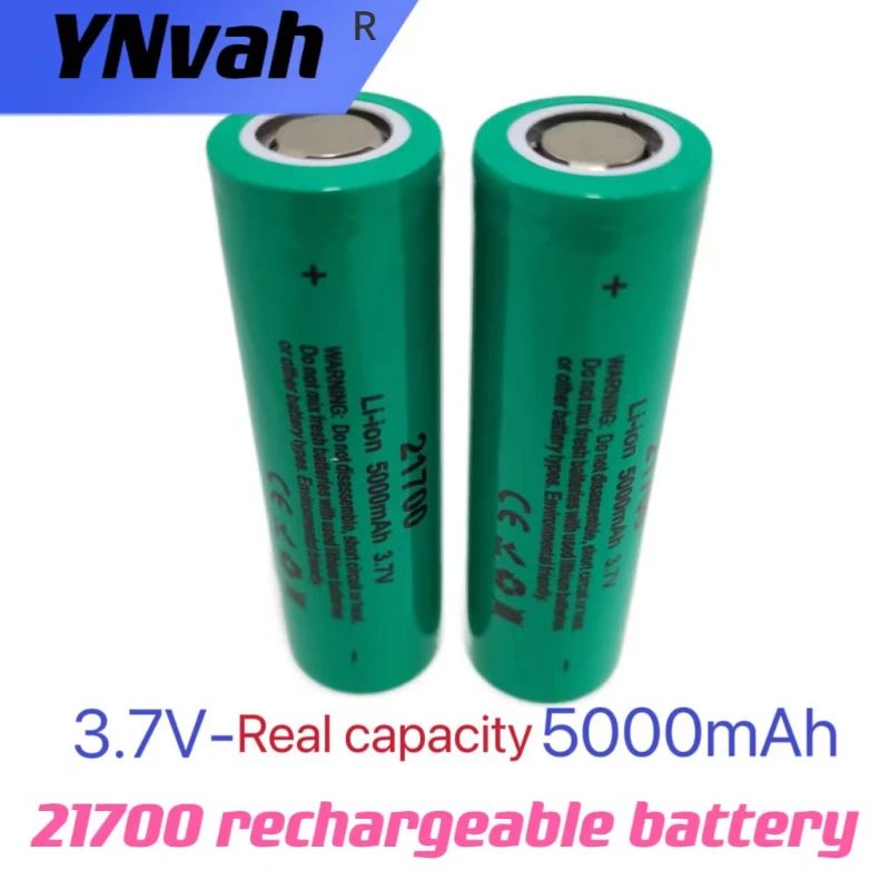 3.7V 5000mAh 21700 Battery Lithium Liion Rechargeable Batteries for