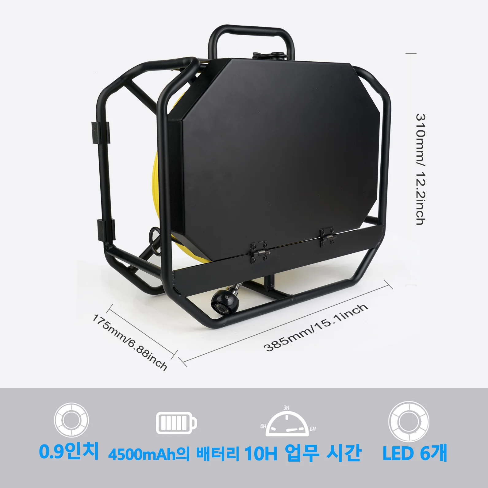 DVR 레코드 포함 파이프 라인 카메라, 검사 카메라 내시경, 카메라 검사, 1080P, 7 인치, 20m, 30m, 50m
