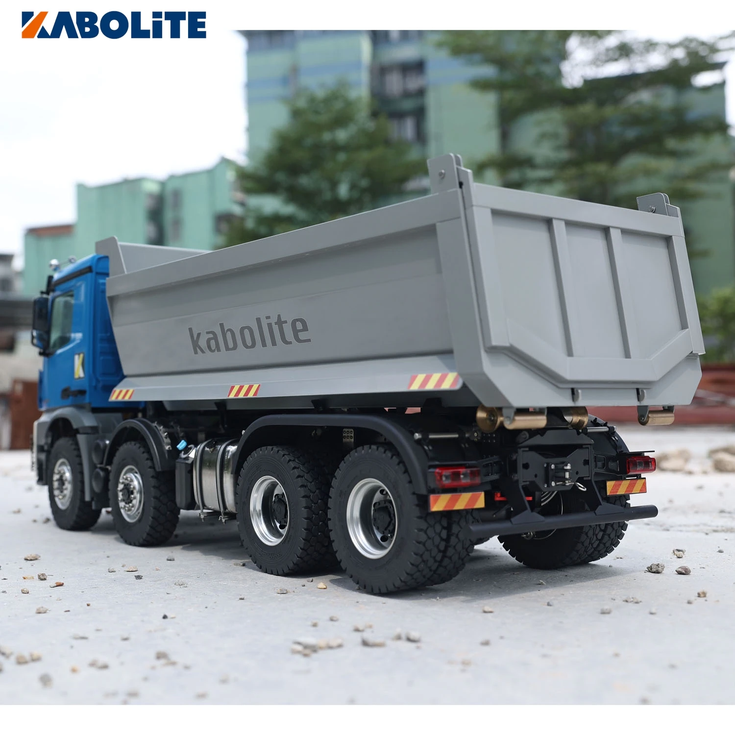 KABOLITE RC Metal Hydraulic Tipper U-bucket K3366 8X8 Full Dumper Car 1/14 Scale ST8 with Light Sound Remote Control Truck Toys 3