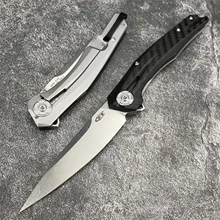 

Tactical ZT 0707 Ball Bearing Flipper Steel Carbon Fiber Mark Camping Hunt Pocket Survival Outdoor EDC Folding Knife tool