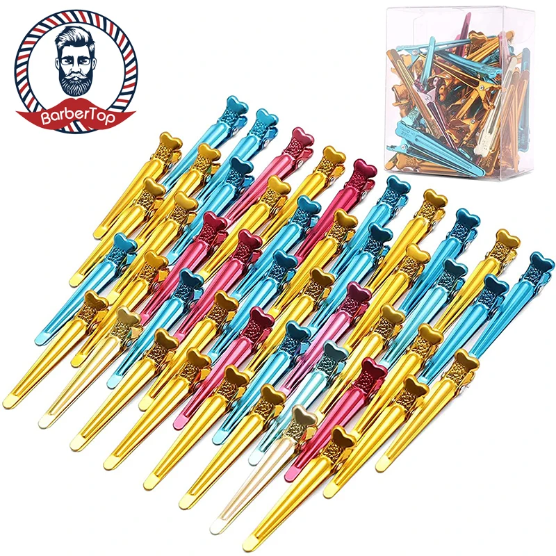 

50 Professional Haircut Hairpin Hair Clips Women'S Hair Braiding & Styling Tools Barber Shop Hairstylist Metal Segmenting Clip