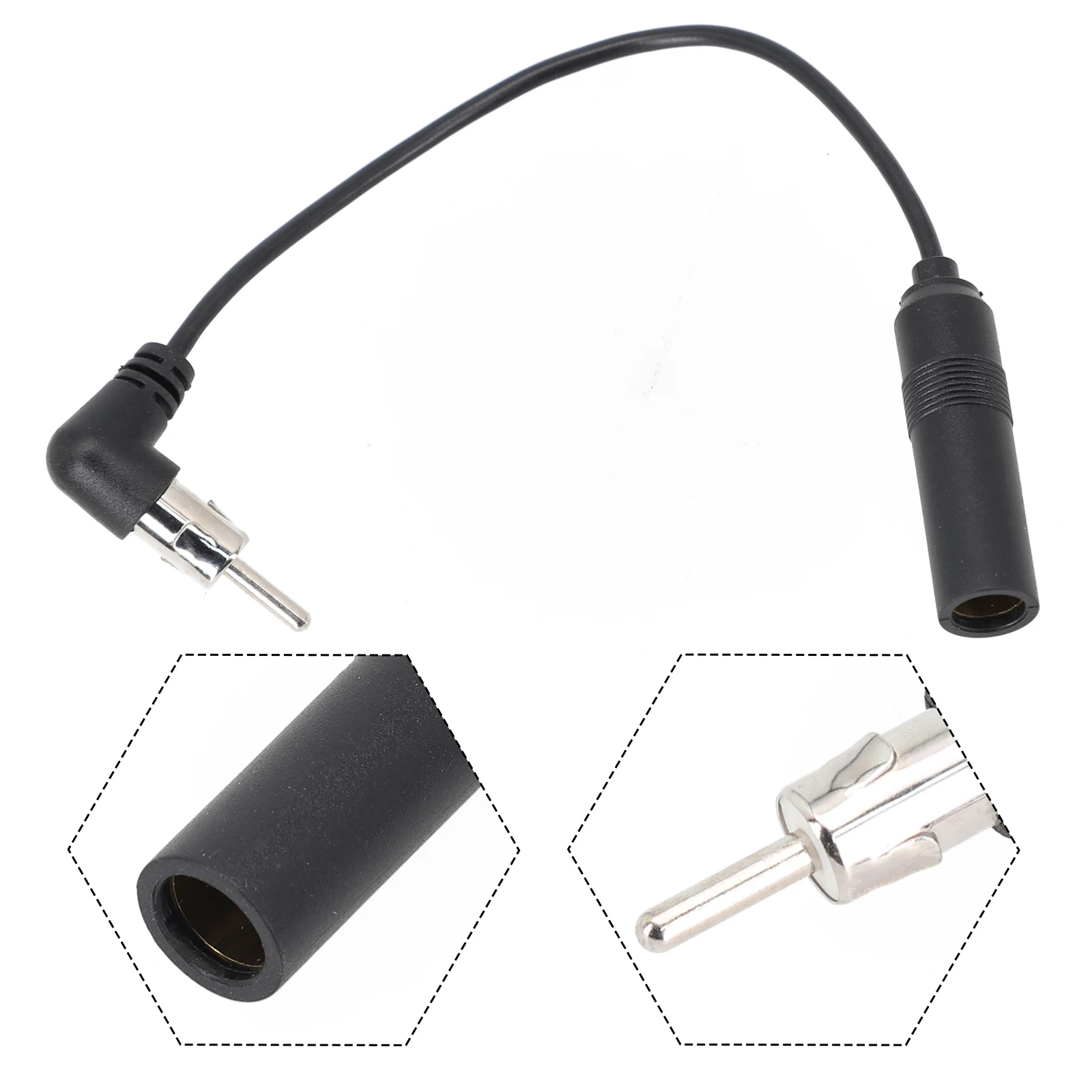 

Car Accessories Extension Antenna Car FM ABS Car Radio Audio Installation FM/AM Antenna Adapter For Most Cars Durable