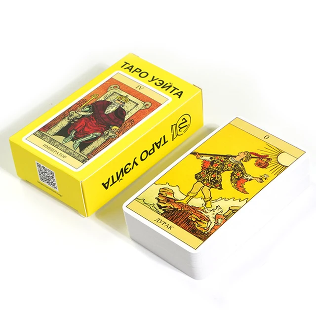 Tarot Cards Rider Waite Tarot Board Game Divination Cards Oracle Russian Spanish English Version for Beginners Party Game Toy 2