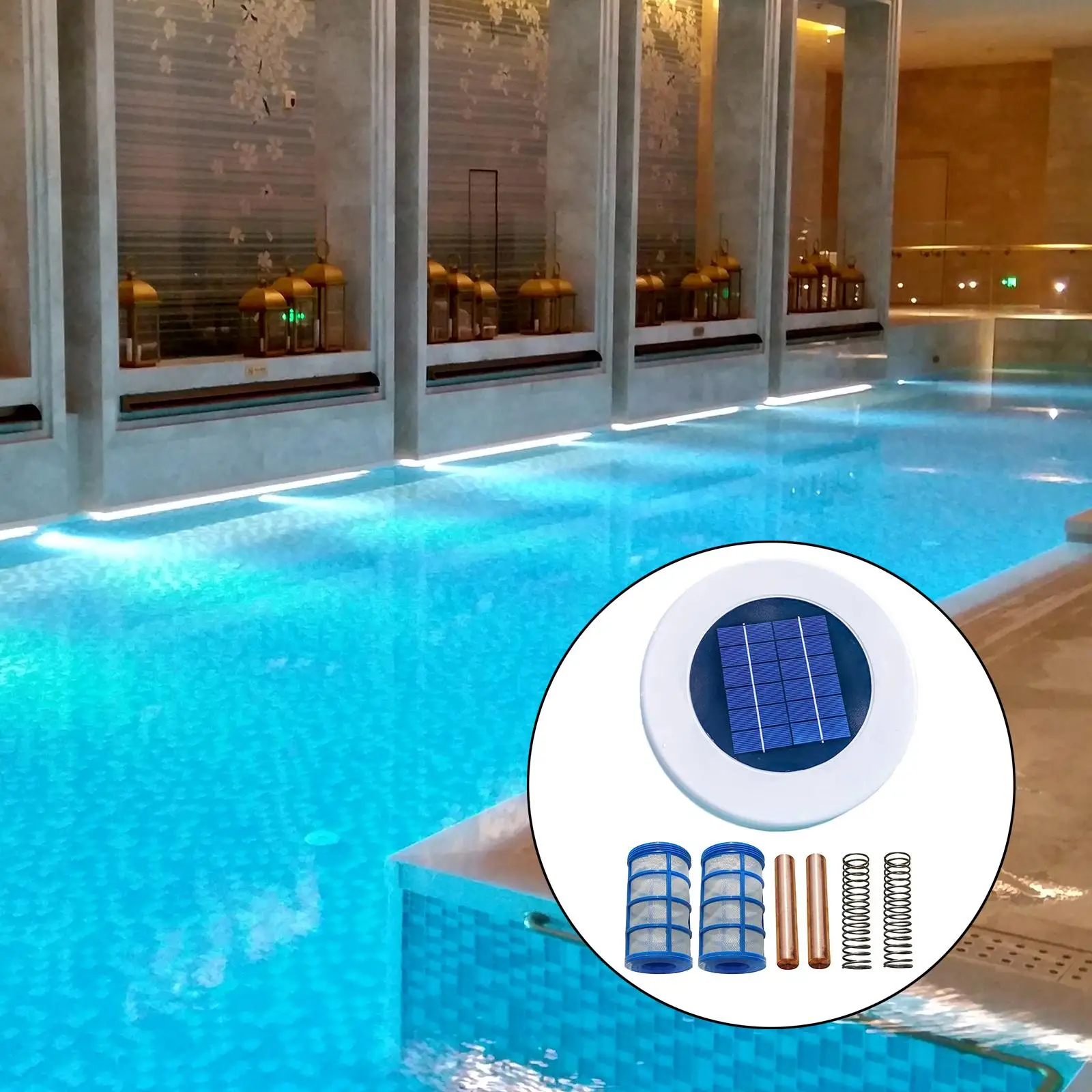 

Solar Pool Copper Ion Swimming Kills Clarifier Cleaning Tool, Enjoy for Swimming