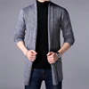 Autumn Winter Casual Fashion Cardigan Sweater Homme Solid Color Knitting Coat Hombre Top Male All-match Outwear Men's Clothing 1