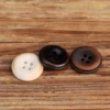 6pcs MUKU Corozo Buttons Reddish Brown White Matt Black Sewing Accessories Best Seller New Natural Fruit Eco Button Sweater 4