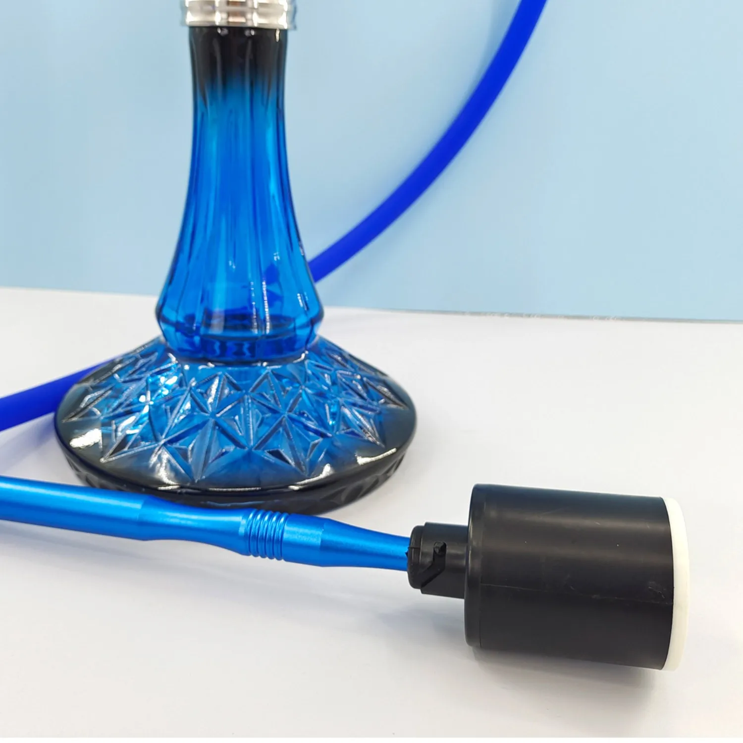 Usb Recharging Shisha Smoking Tool With RGB Led Hookah Electronic Strong Air Pump Utensil for Starter Save Breath Accessories 6