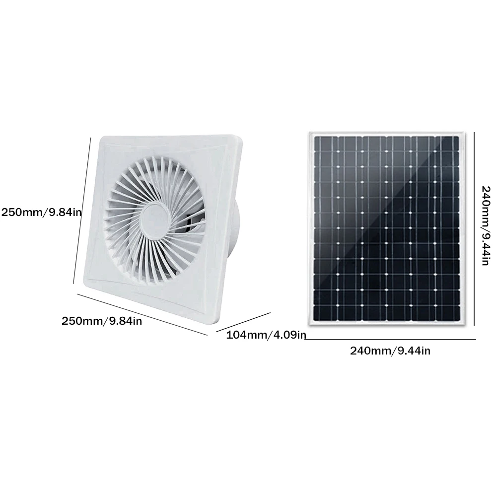 Solar 12V Air Vent Window Wall Fan Anti-Mosquito Design Wall Mounted Vent  Fans Durable Extractor Fan for Bathroom Kitchen Toilet - AliExpress