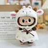 clothes only for 17cm labubu Clothing Accessories Doll Little Sheep Overalls set 2