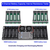 8 Channel 18650 Battery Capacity Internal Resistance Tester DC 5V 10A Automatic Charging and Discharging Module 2.4 Inch Screen 1
